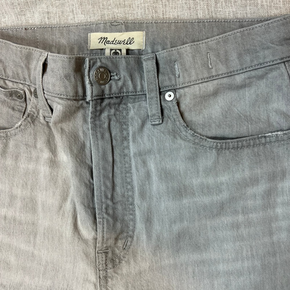 Madewell Slim Demi-Boot Jeans Gray Size 27 - Picture 8 of 13